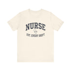Nurse Est. Every Shift | Vintage Varsity Nurse T-Shirt