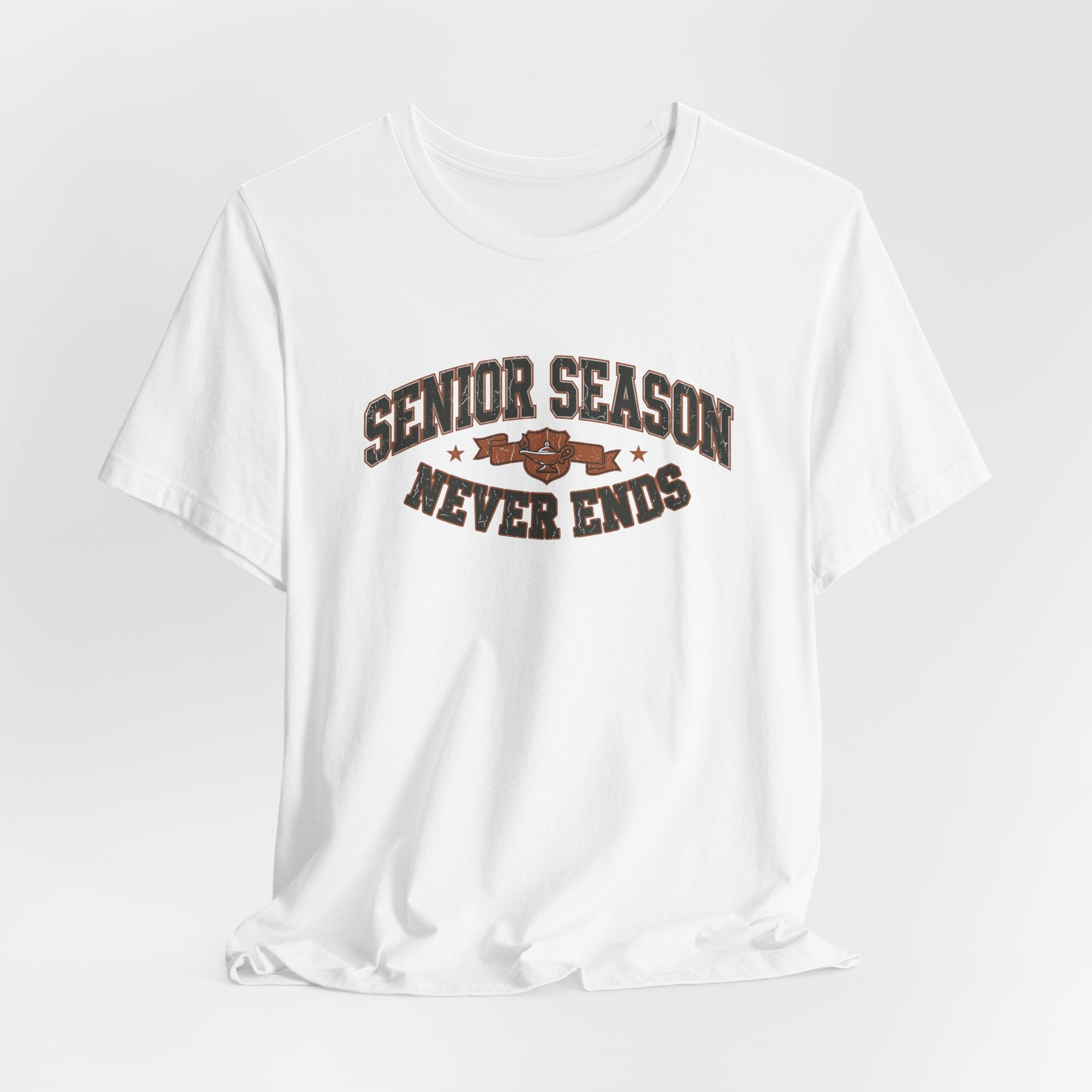 Senior Season Never Ends | Varsity Nurse T-Shirt