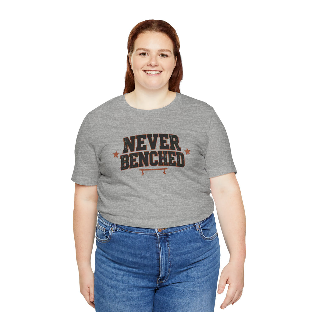 Never Benched | Varsity Nurse T-Shirt