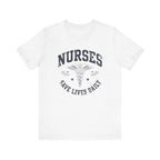 NURSES Save Lives Daily | Vintage Varsity Nurse T-Shirt