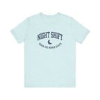 Night Shift When the World Sleeps | Varsity Nurse T-Shirt