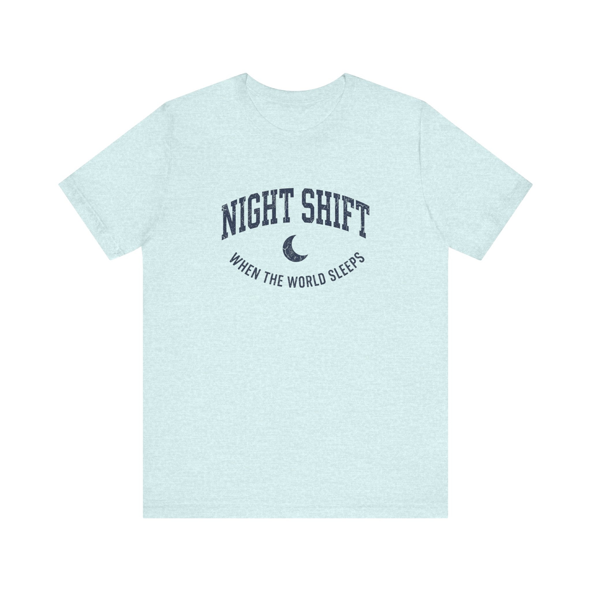 Night Shift When the World Sleeps | Varsity Nurse T-Shirt