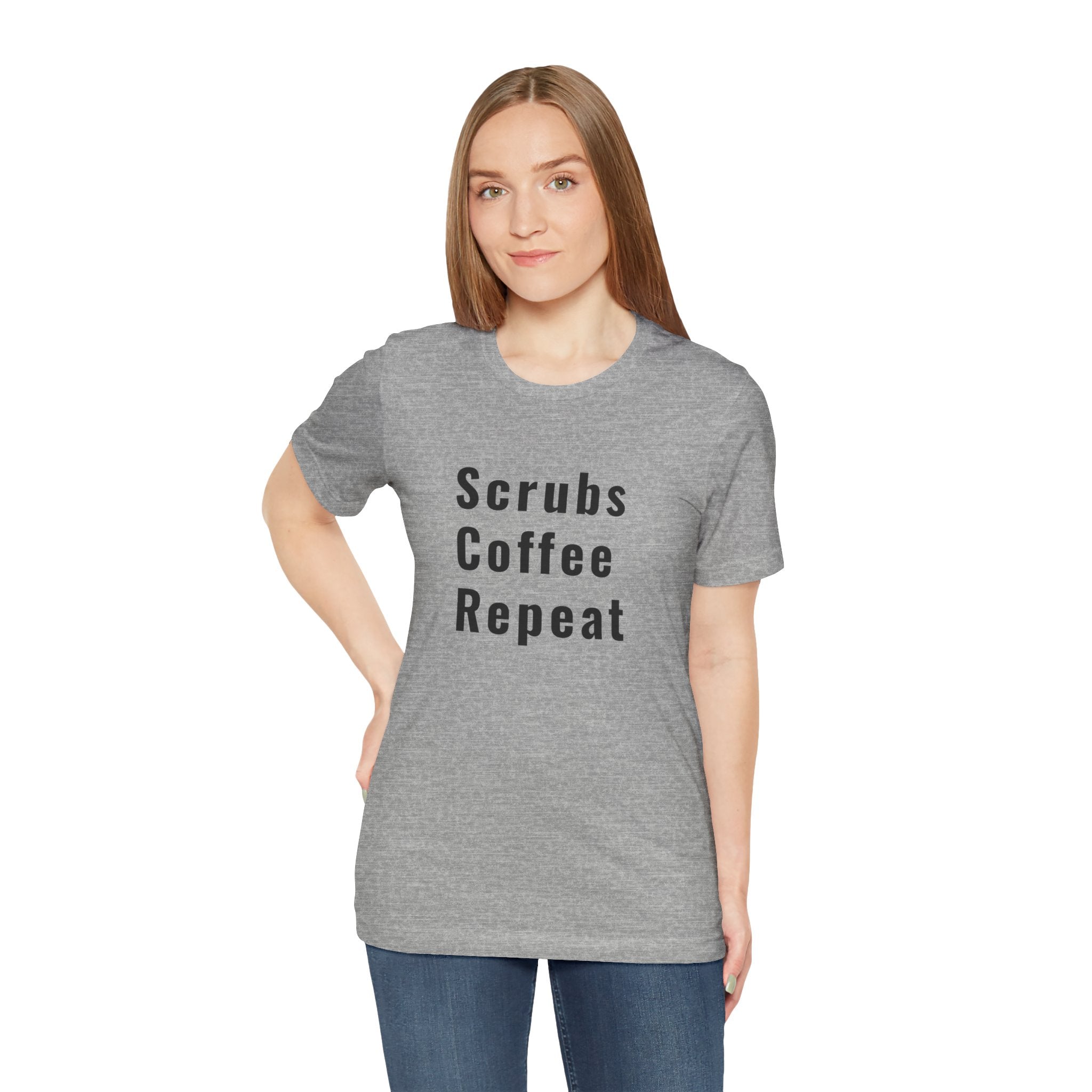 Scrubs Coffee Repeat Tee