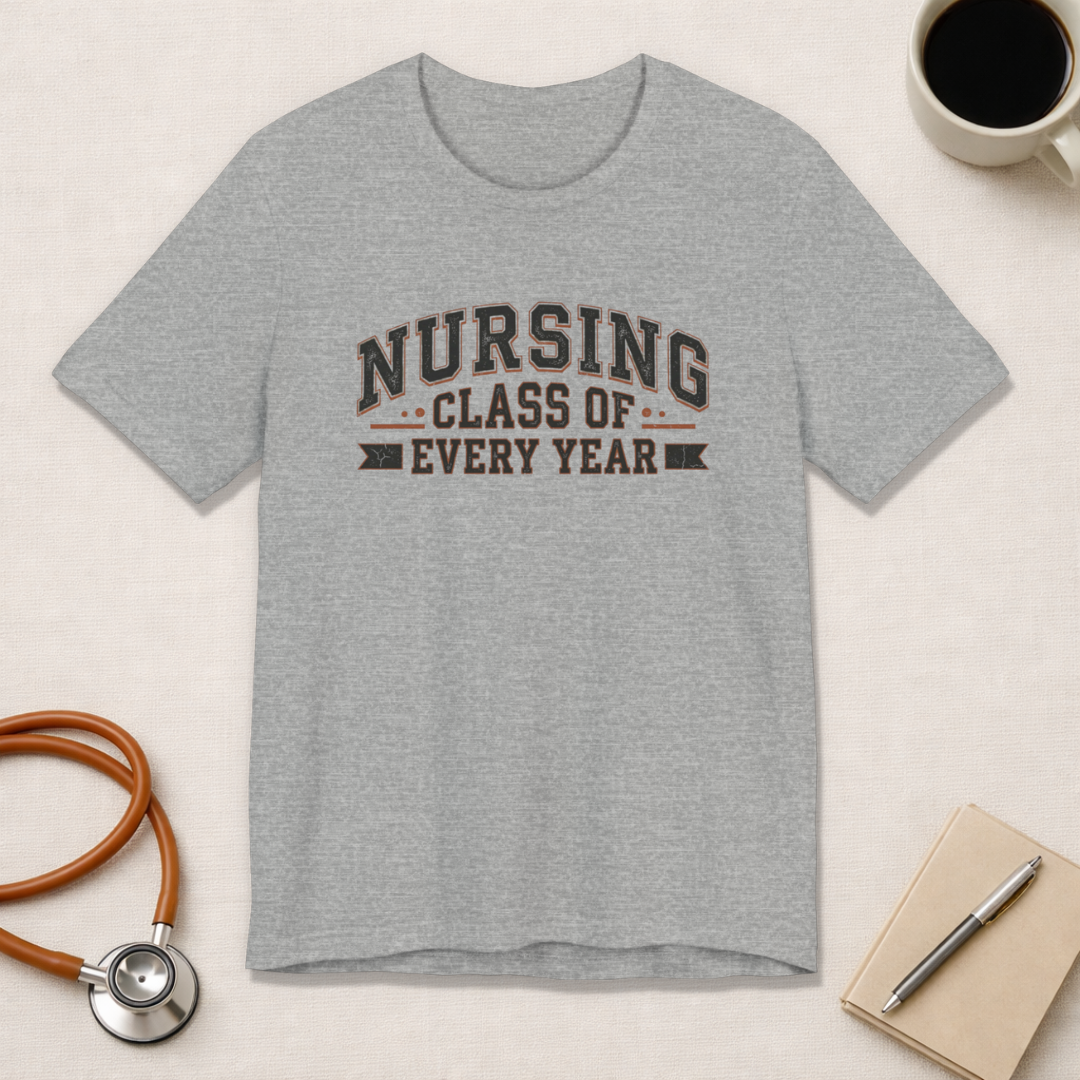 Nursing Class of Every Year | Vintage Varsity Nurse T-Shirt