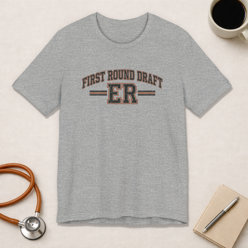First Round Draft: ER | Varsity Nurse T-Shirt