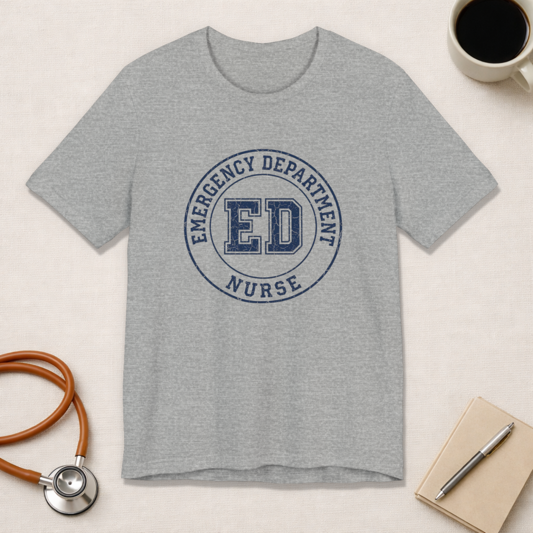 Emergency Department Nurse | Varsity Badge T-Shirt
