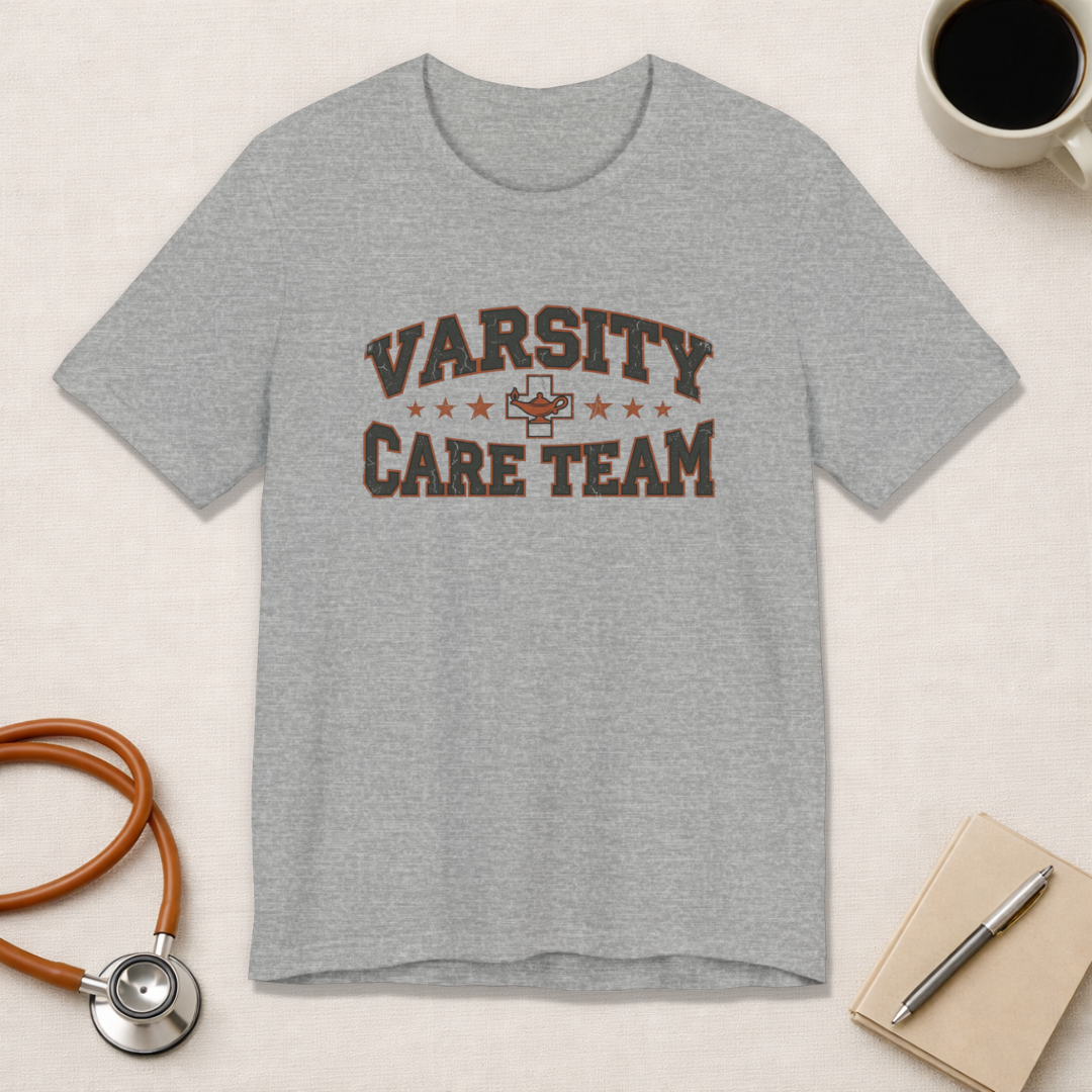 Varsity Care Team | Vintage Varsity Nurse T-Shirt