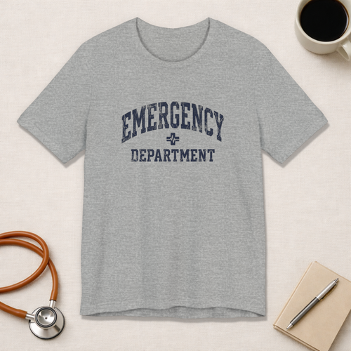 Emergency Department | Varsity Arc Nurse T-Shirt