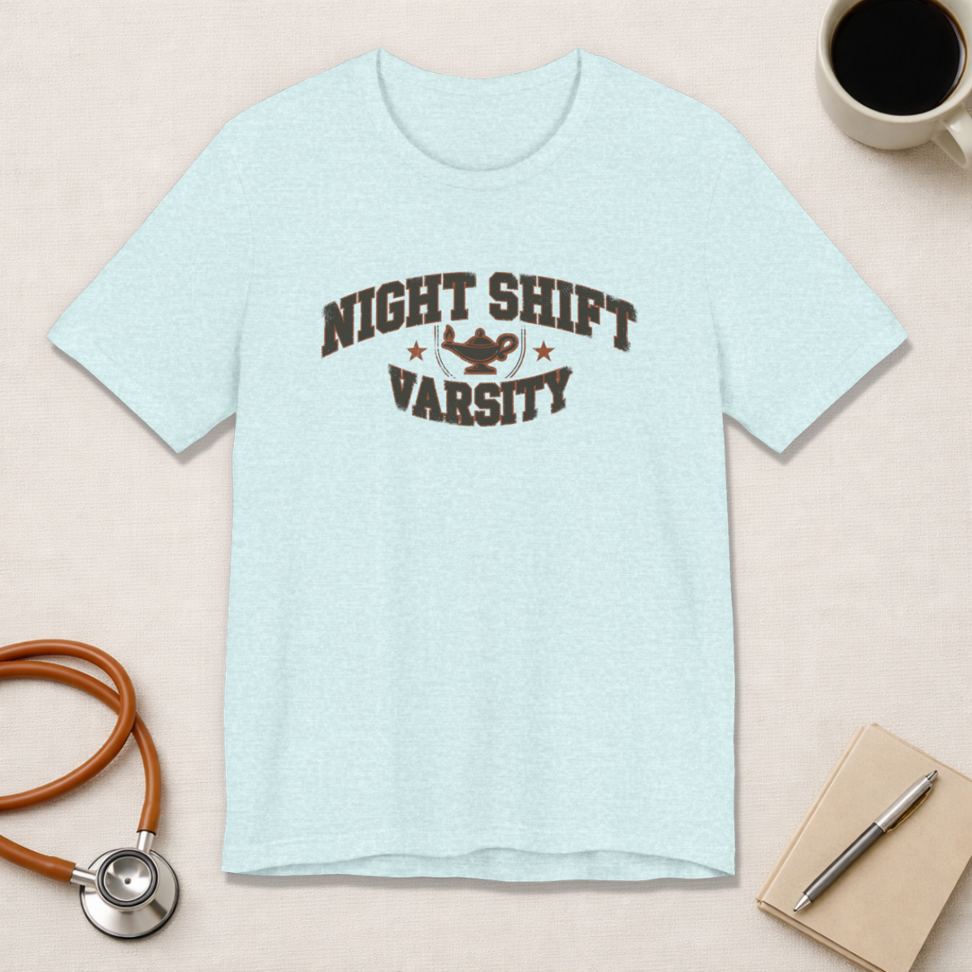 Night Shift Varsity | Vintage Varsity Nurse T-Shirt