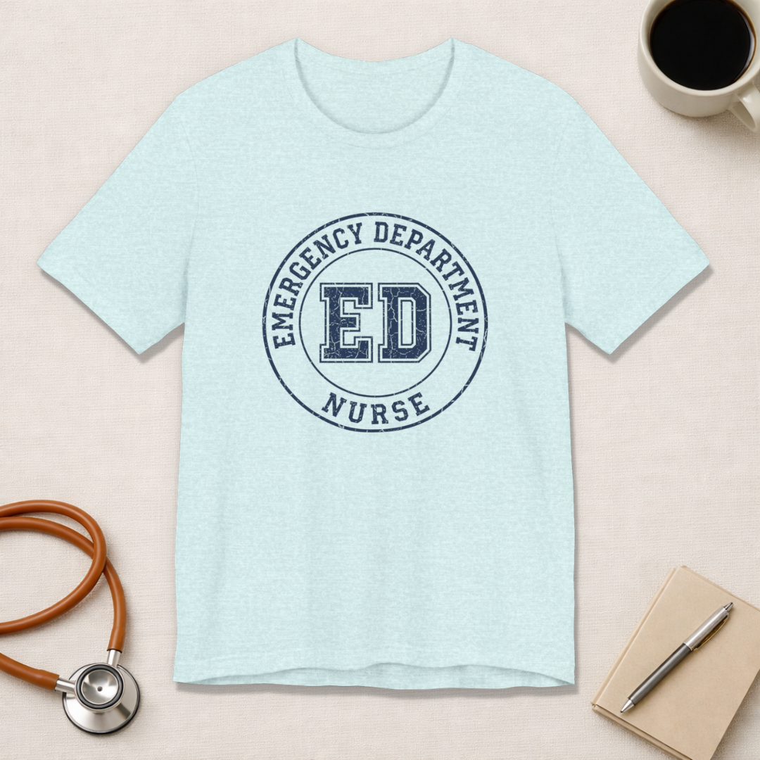 Emergency Department Nurse | Varsity Badge T-Shirt