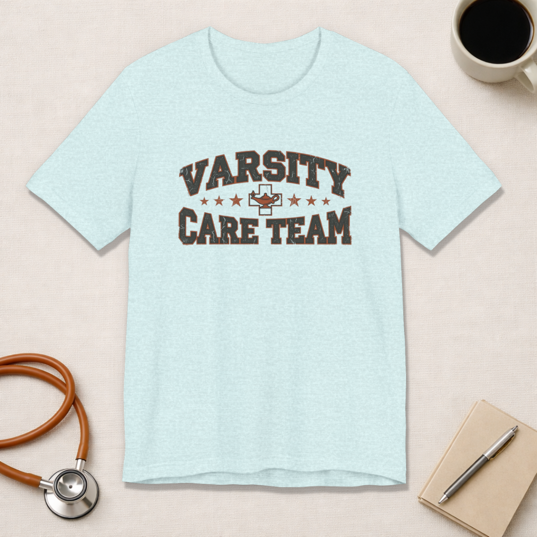 Varsity Care Team | Vintage Varsity Nurse T-Shirt