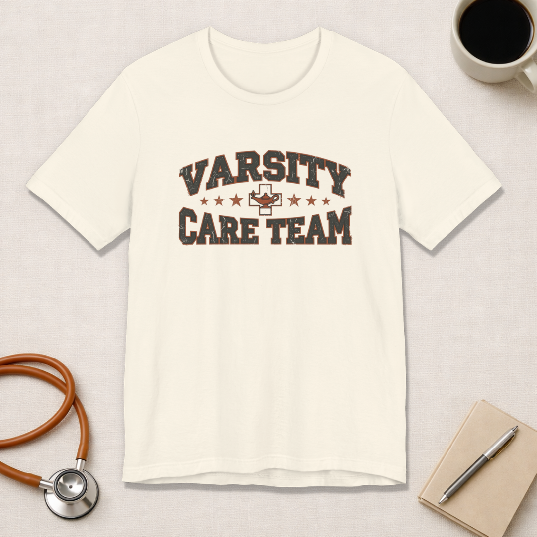 Varsity Care Team | Vintage Varsity Nurse T-Shirt