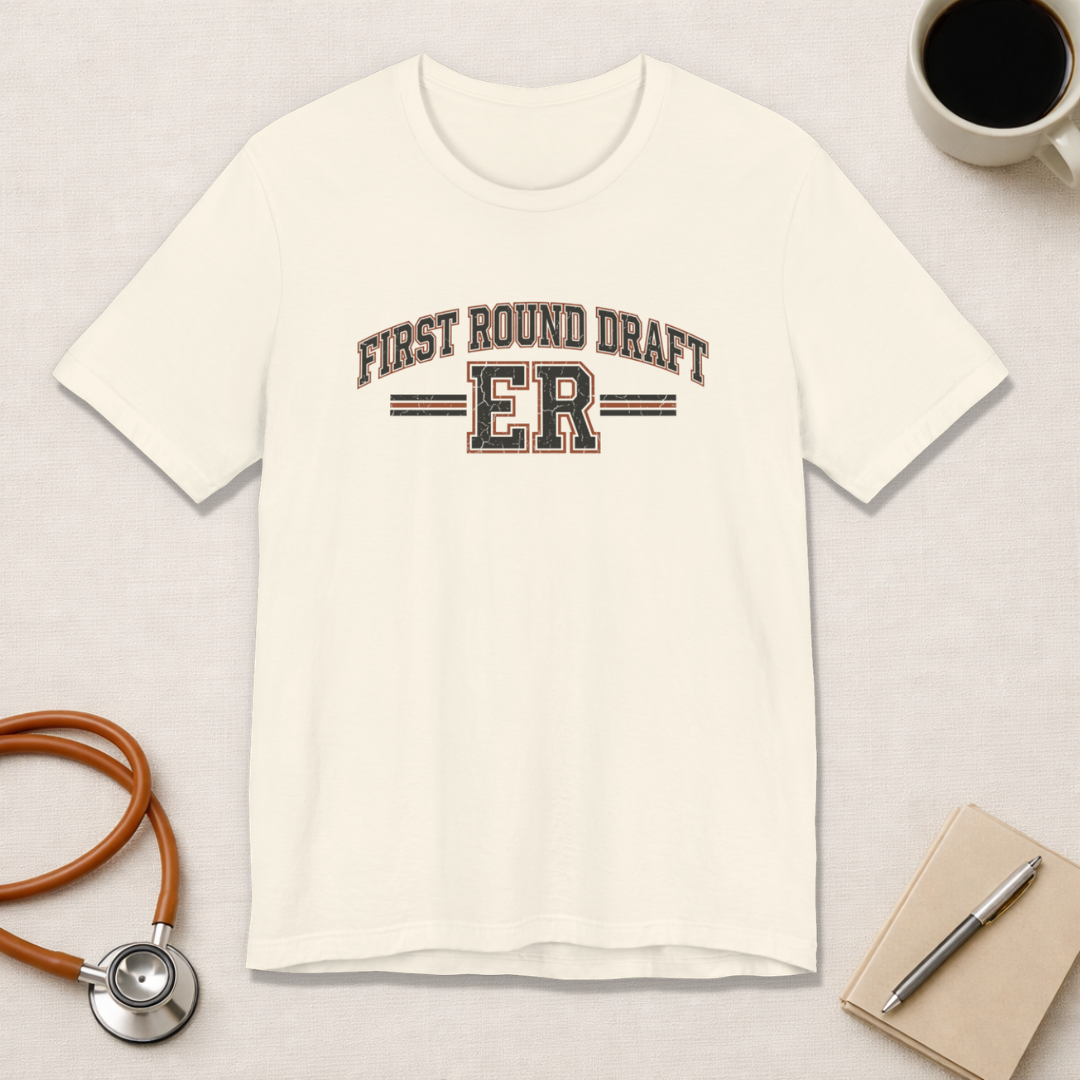 First Round Draft: ER | Varsity Nurse T-Shirt