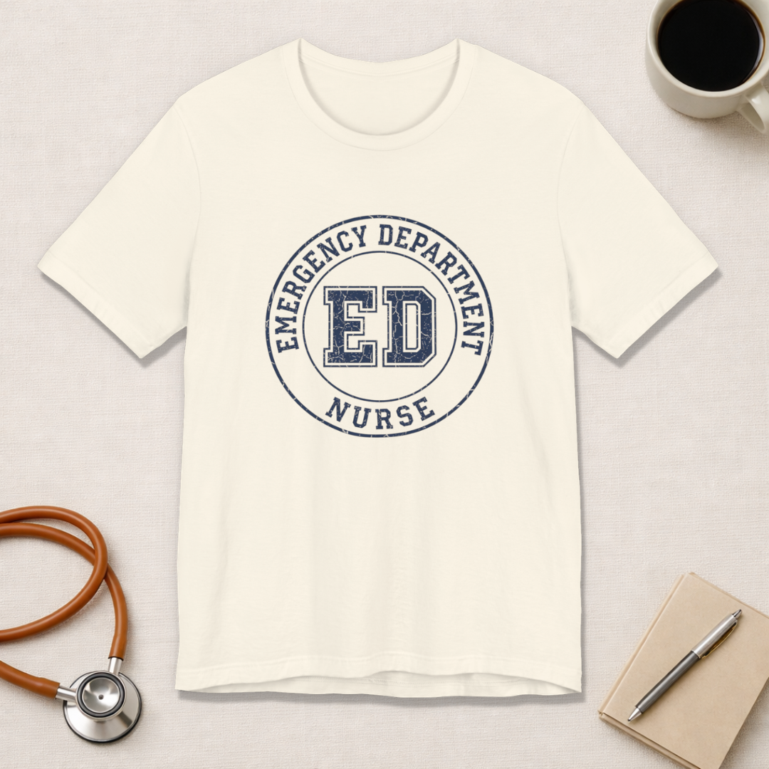 Emergency Department Nurse | Varsity Badge T-Shirt