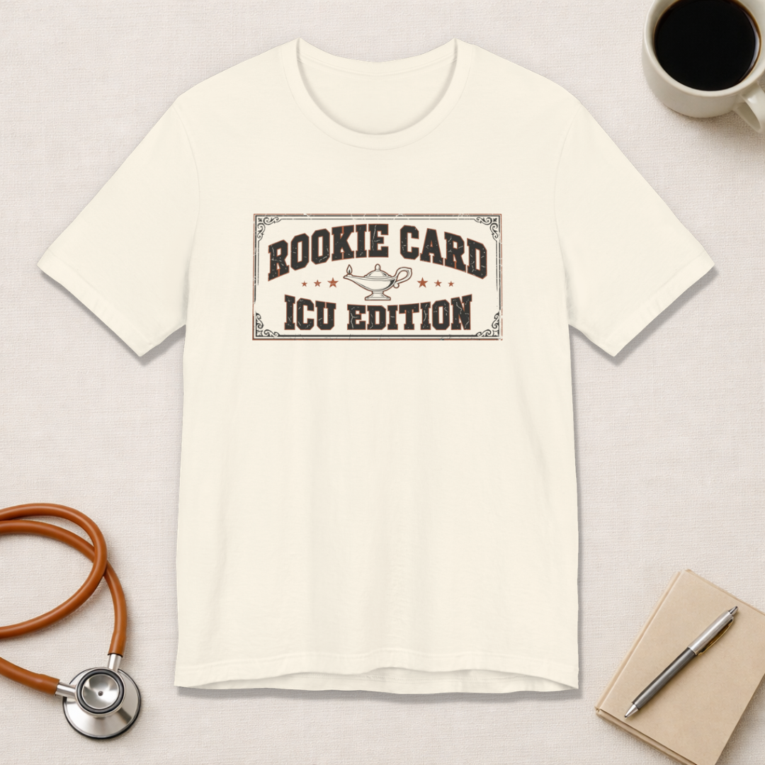 Rookie Card: ICU Edition | Varsity Nurse T-Shirt