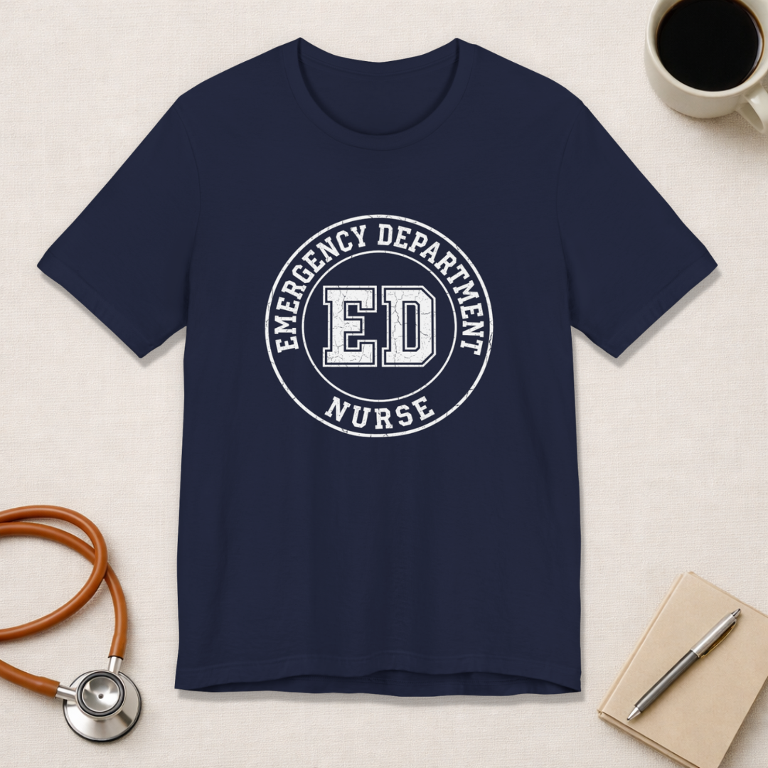 Emergency Department Nurse | Varsity Badge T-Shirt