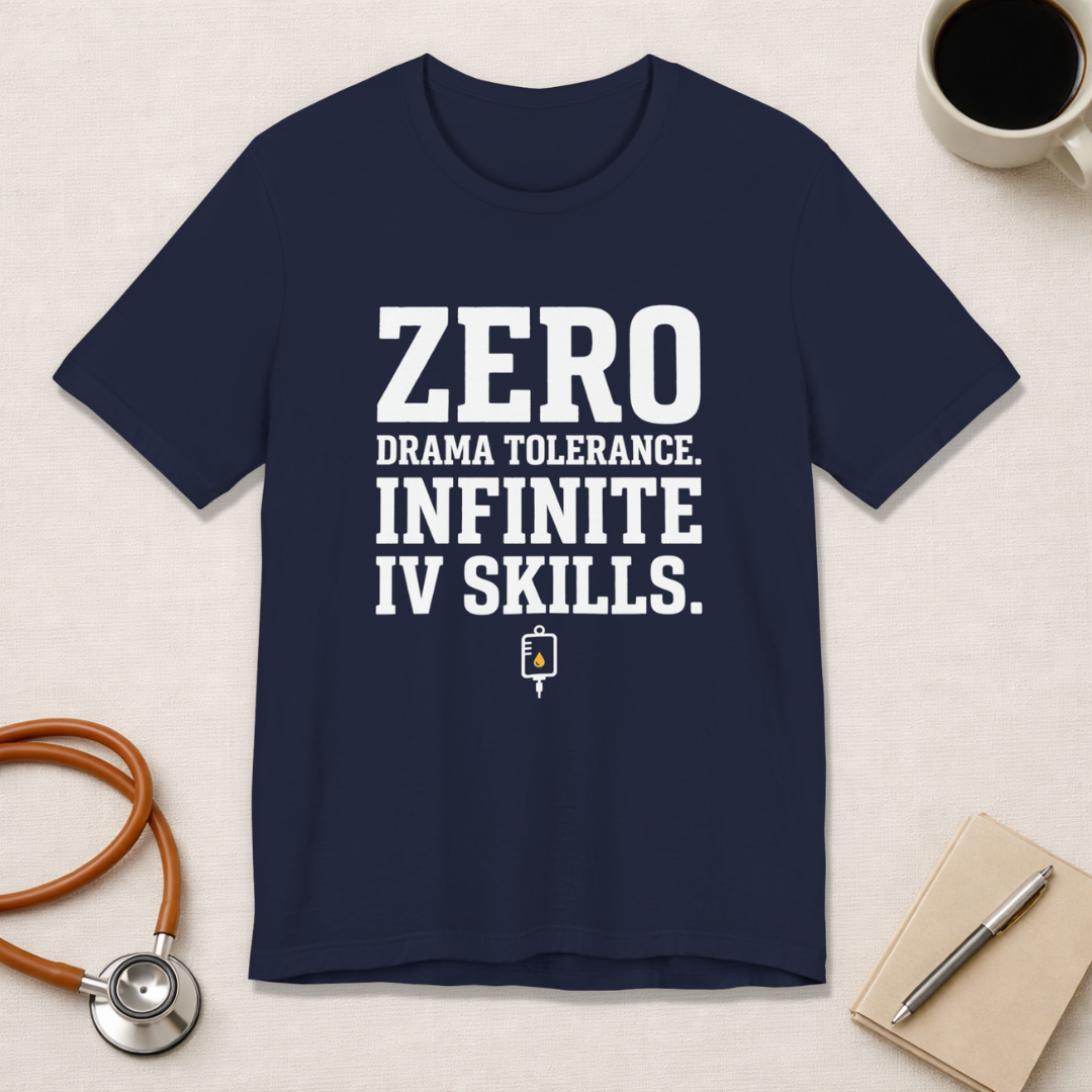 Zero Drama Tolerance. Infinite IV Skills.