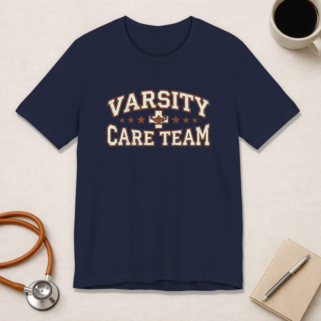 Varsity Care Team | Vintage Varsity Nurse T-Shirt