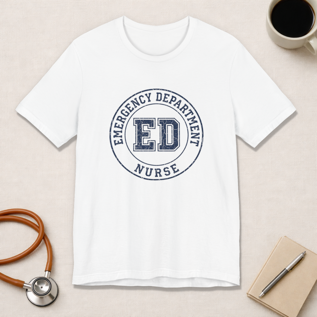 Emergency Department Nurse | Varsity Badge T-Shirt