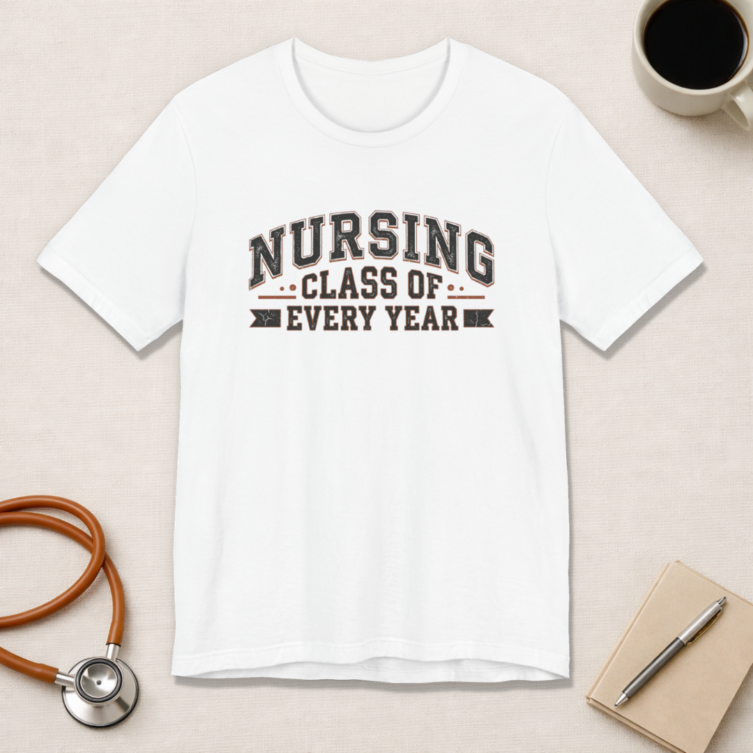 Nursing Class of Every Year | Vintage Varsity Nurse T-Shirt