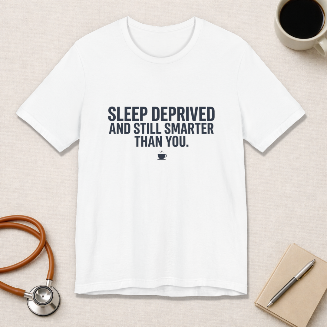 Sleep Deprived and Still Smarter Than You | Nurse T-Shirt